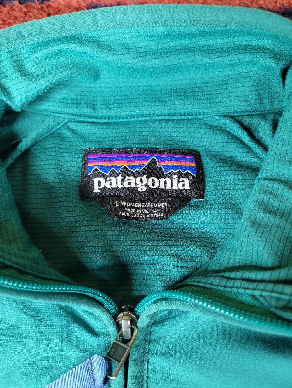 Patagonia Pack In Jacket Womens Large Borealis Green Blue Full Zip - Picture 2 of 8